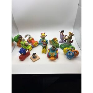 Vtg 90s Toys McDonalds Looney Toons Snoopy Bugs Bunny Scooby Miss Piggy Lot 12
